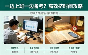 一边上班一边备考，怎么高效挤时间？灯火课源-职业证书报名报考-职场人能力提升课源网